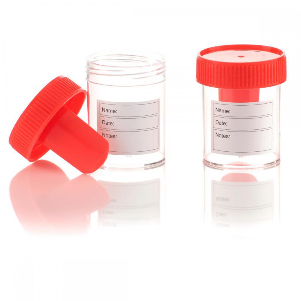 LABOCARE Stool Containers with Spoon 60ml